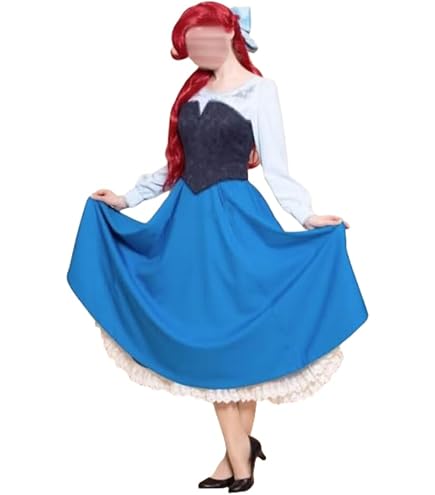 キスザガール　アリエル　仮装　衣装　コスプレ　ドレス　衣装　ウィッグセット Amazon.co.jp: [Sanjucos] アリエル キスザガール 仮装 ドレス